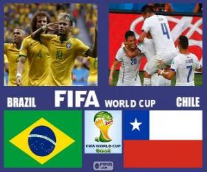 yapboz Brezilya - Şili, Sekizinci finallerinde, Brezilya 2014